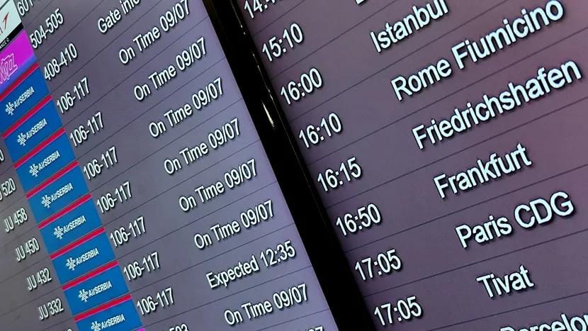 25 авиакомпаний будут выполнять рейсы из Белграда в этом зимнем сезоне.