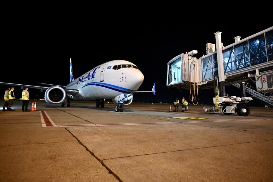 Первый прямой рейс из Астаны прилетел в Белград этой ночью.