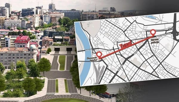 Подготовительные работы по сооружению тоннеля под центром Белграда продлятся полтора года.