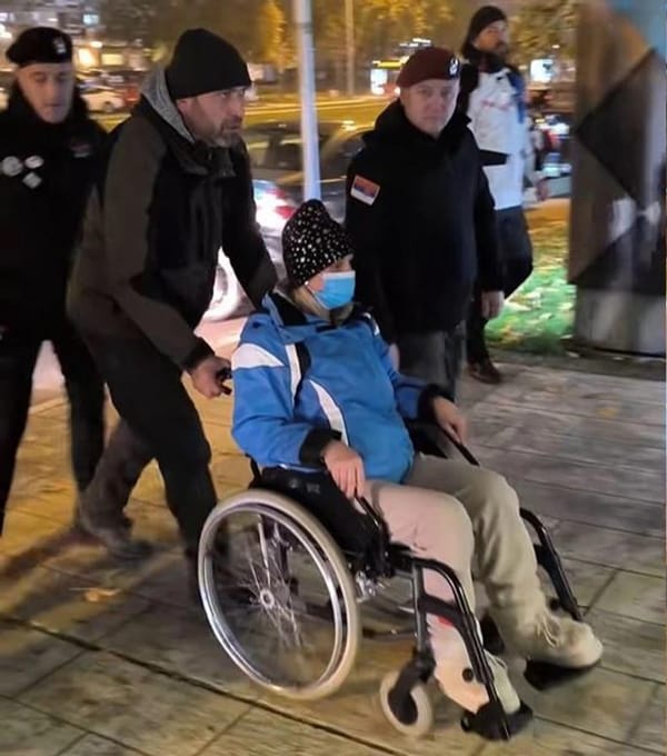 Голодающая 11-й день Диана Хрка госпитализирована.